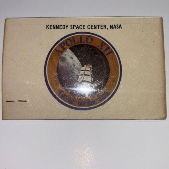 NASA Apollo XII 12 credentials Kennedy Space 1970 #3106 Original Viewing pass - Picture 1 of 5